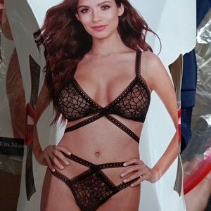 Two piece bralette and panties / g string